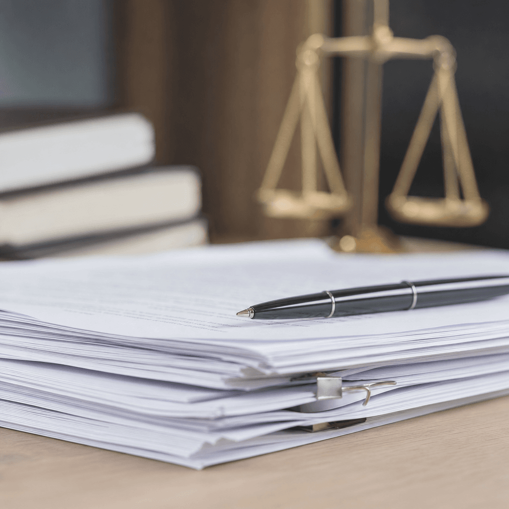 Documents juridiques avec des statuts d'entreprise.