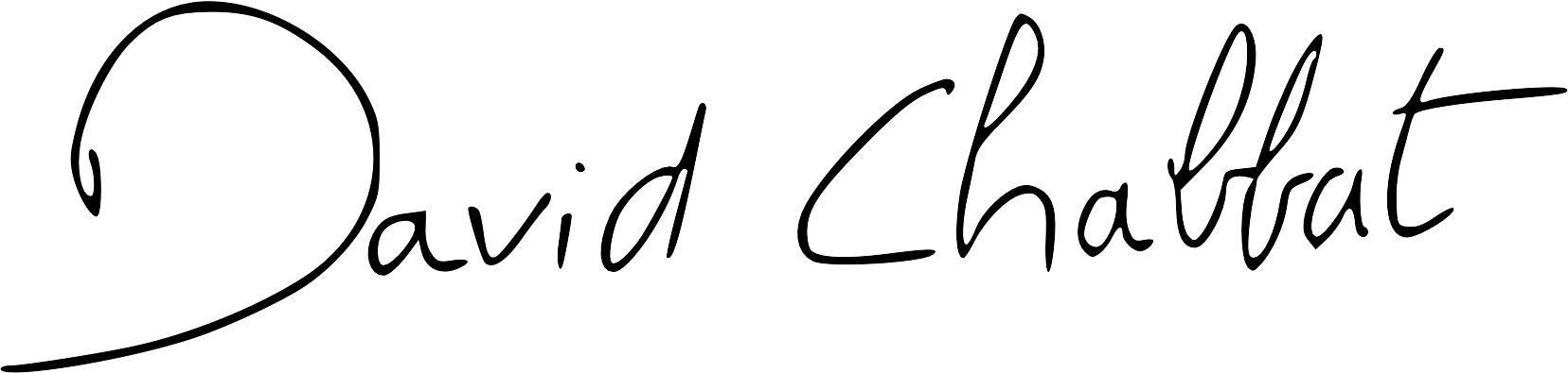 Signature de Maître David Chabbat